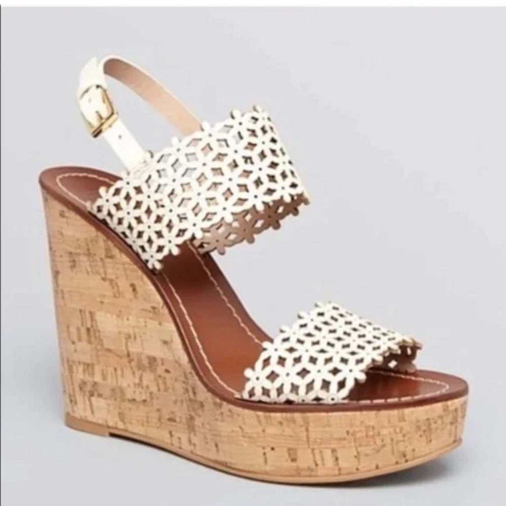 Tory Burch | Daisy Perforated Wedge Sandal